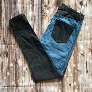 Two tones skinny jeans
